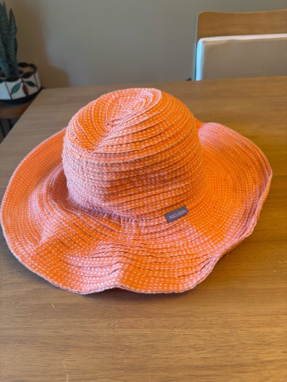 Wallaroo Coral Wide-Brim Beach Hat